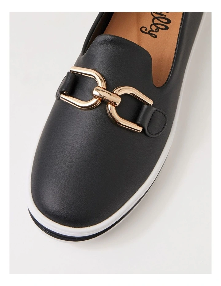 Nadison Black Flat Shoes image 4