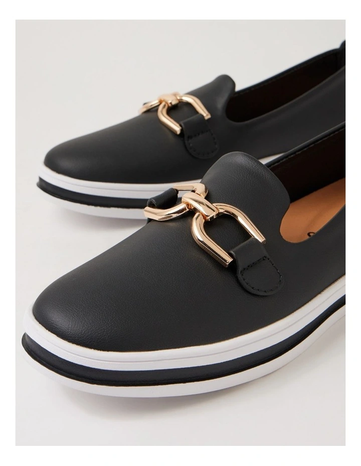 Nadison Black Flat Shoes image 5