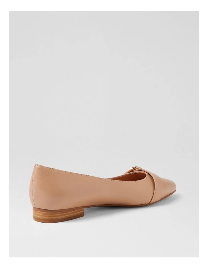 Darcee Dark Nude Natural Leather Flat Shoes image 3