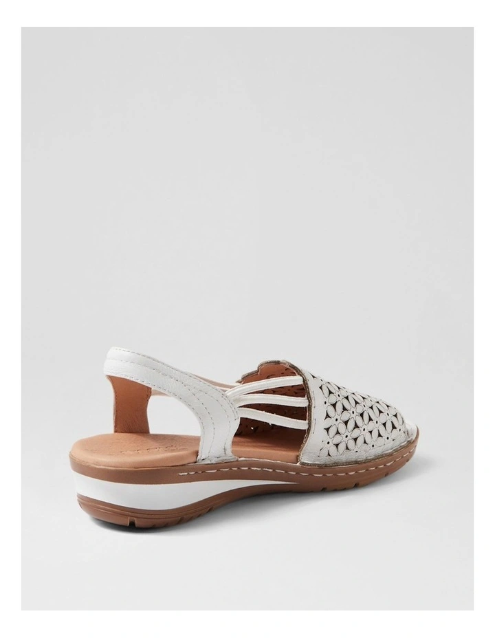 Bebi White Leather Sandals image 3