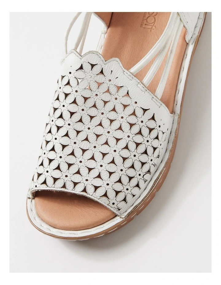 Bebi White Leather Sandals image 4