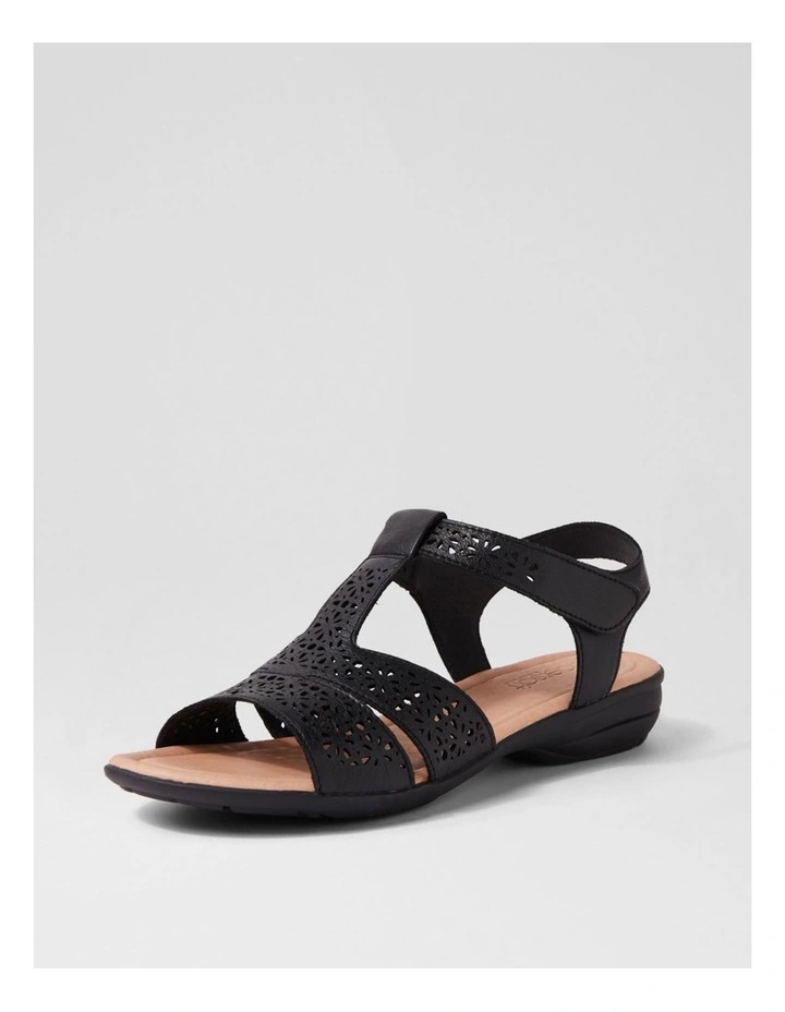 Boom Black Leather Sandals image 2