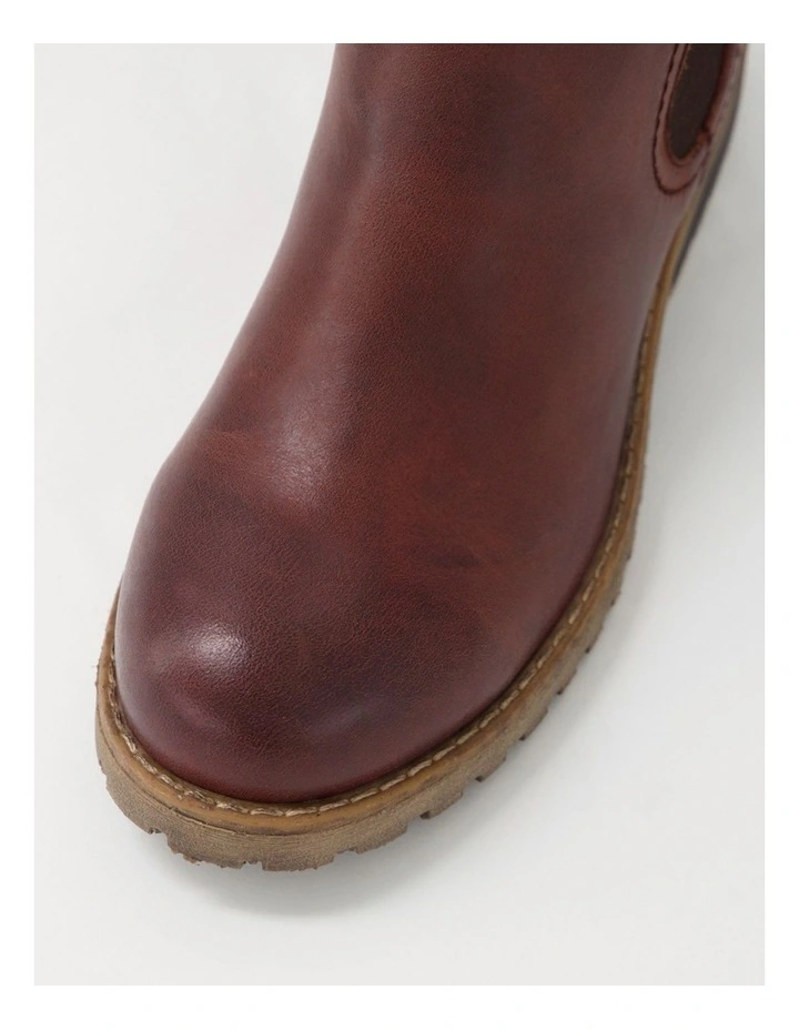 Amo Mid Brown Leather Ankle Boots image 4