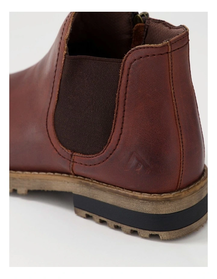 Amo Mid Brown Leather Ankle Boots image 5