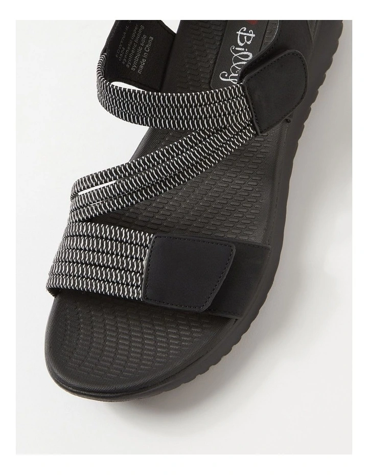 Edwyna Black Elastic Sandals image 4