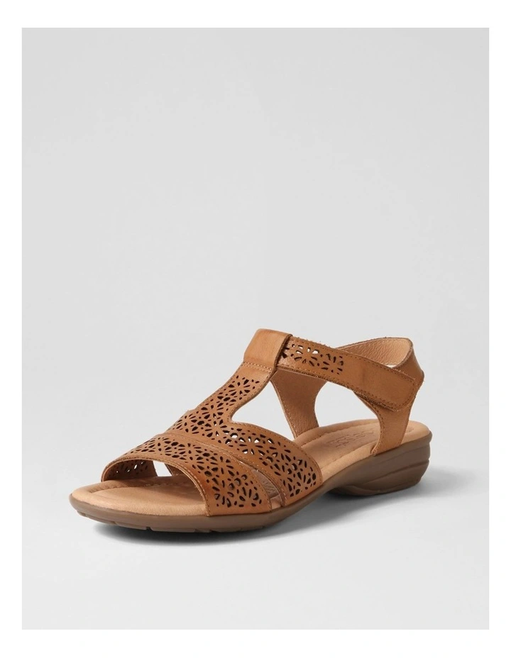 Boom Dark Tan Gum Sole Leather Sandals image 2