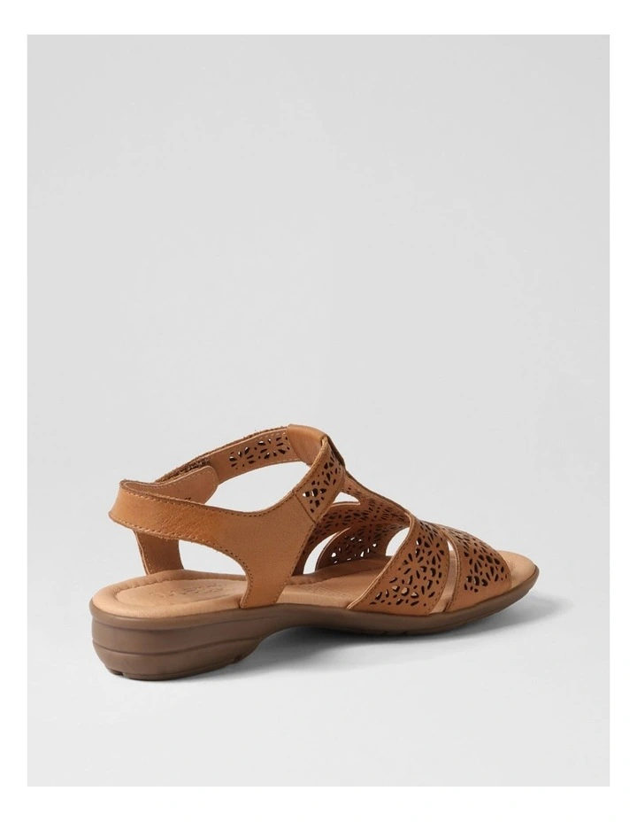 Boom Dark Tan Gum Sole Leather Sandals image 3