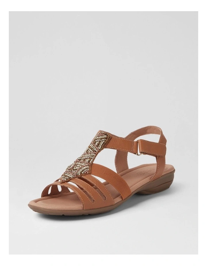 Brownyn Dark Tan Leather Sandals image 2
