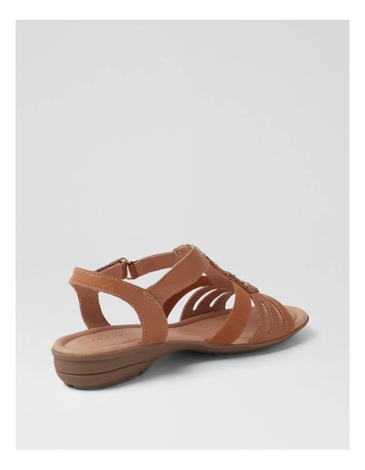 Brownyn Dark Tan Leather Sandals image 3