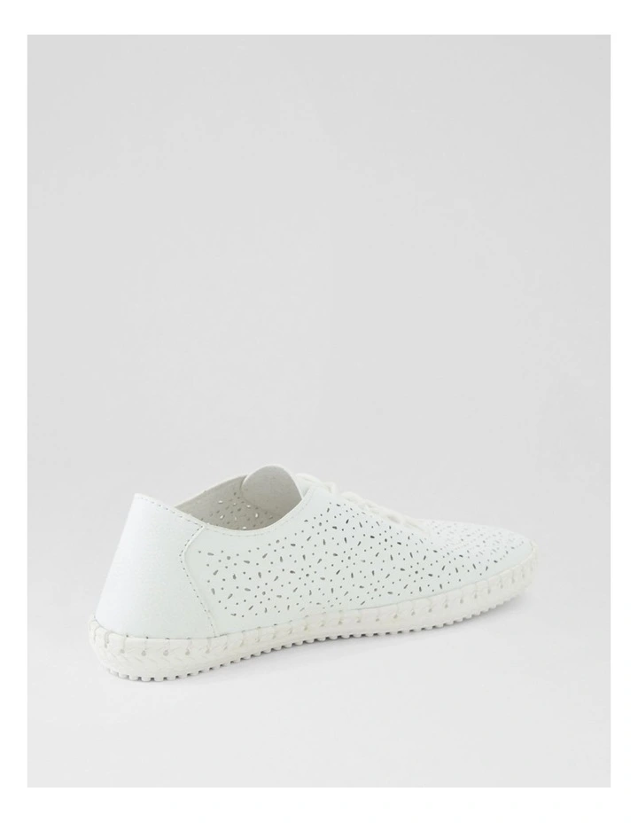 Gollik White Flat Shoes image 3