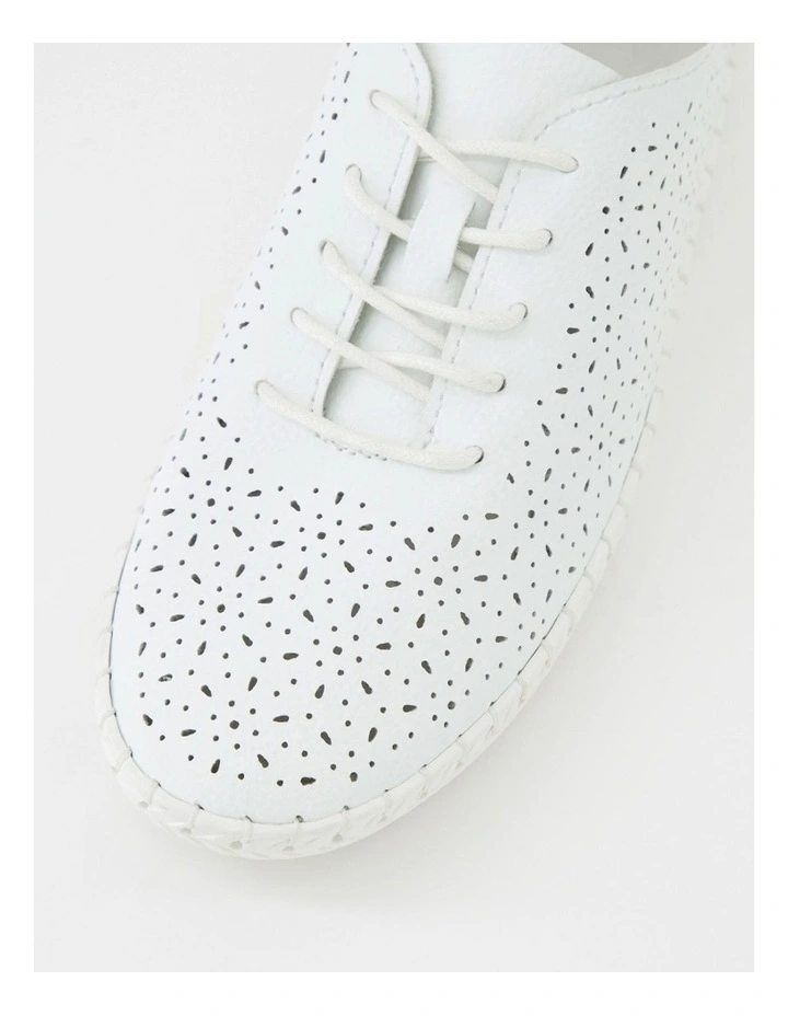 Gollik White Flat Shoes image 4
