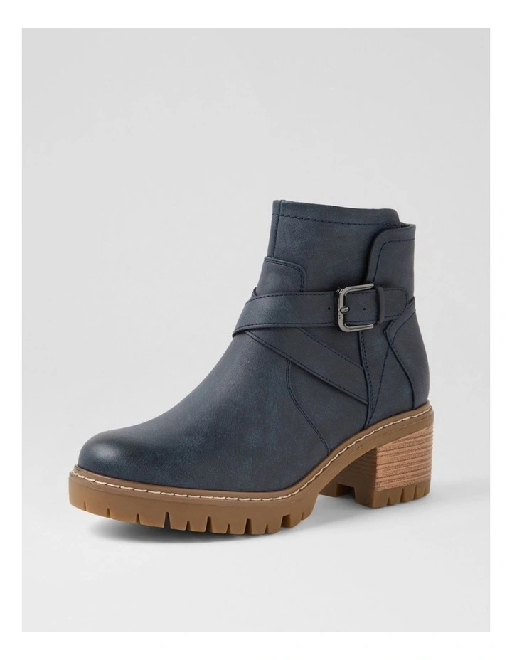 Fringle Navy Ankle Boots image 2