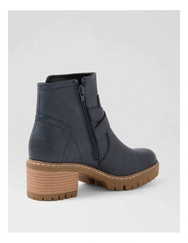 Fringle Navy Ankle Boots image 3