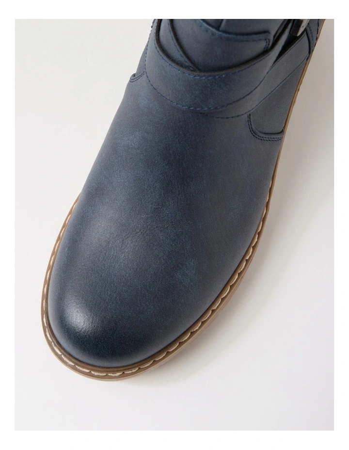 Fringle Navy Ankle Boots image 4