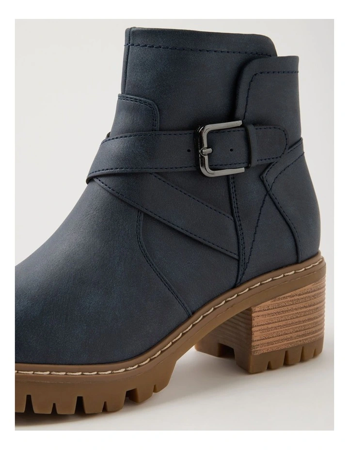 Fringle Navy Ankle Boots image 5