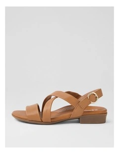 Cevie Dark Tan Leather Sandals