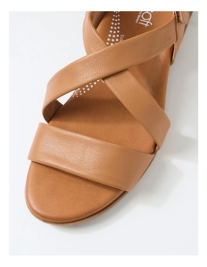 Cevie Dark Tan Leather Sandals image 4