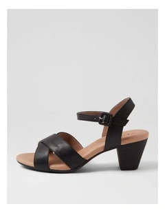 Ingrids Black Leather Sandals