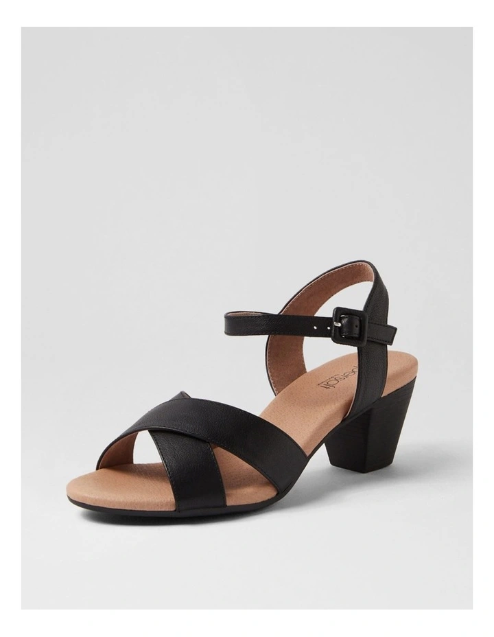 Ingrids Black Leather Sandals image 2
