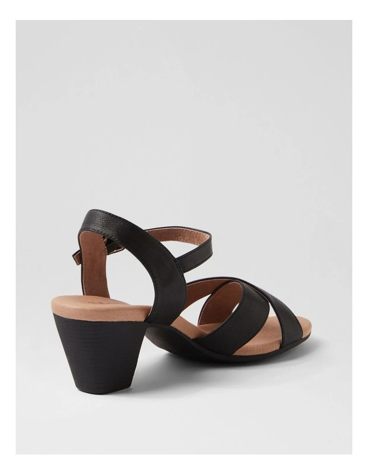 Ingrids Black Leather Sandals image 3