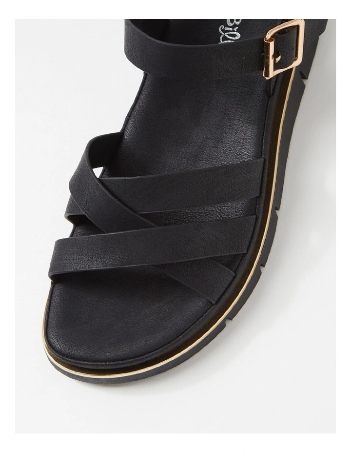 Barsala Black Sandals image 4