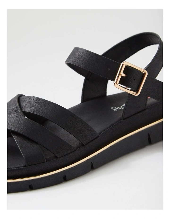 Barsala Black Sandals image 5