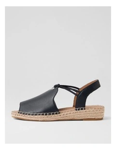 Kitti Navy Leather Sandals