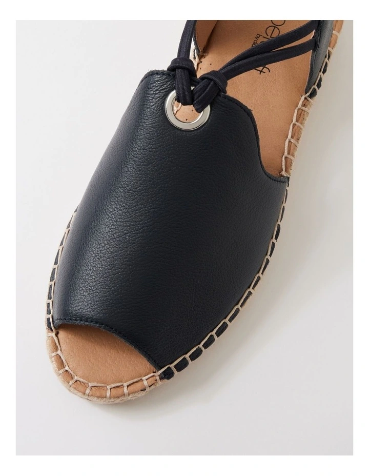 Kitti Navy Leather Sandals image 4