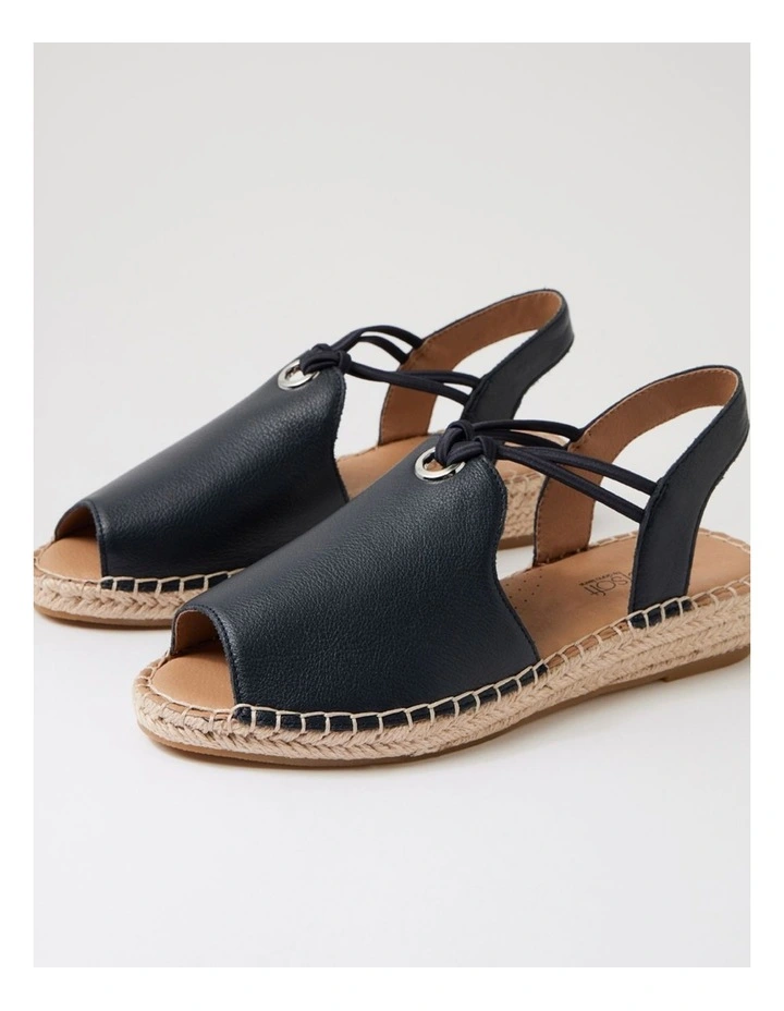 Kitti Navy Leather Sandals image 5
