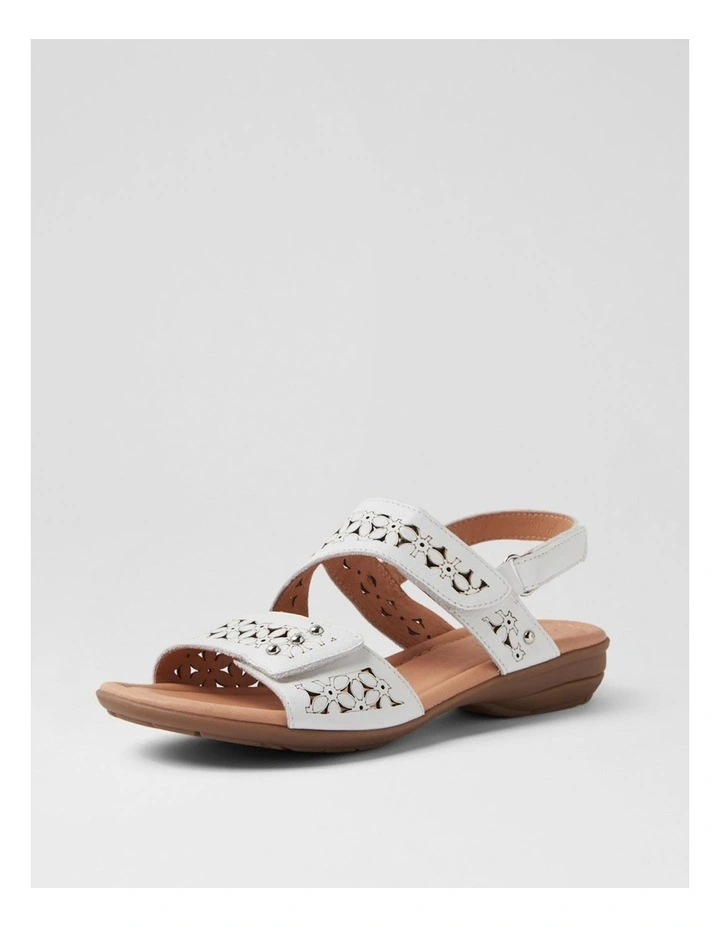 Bluebird White Leather Sandals image 2
