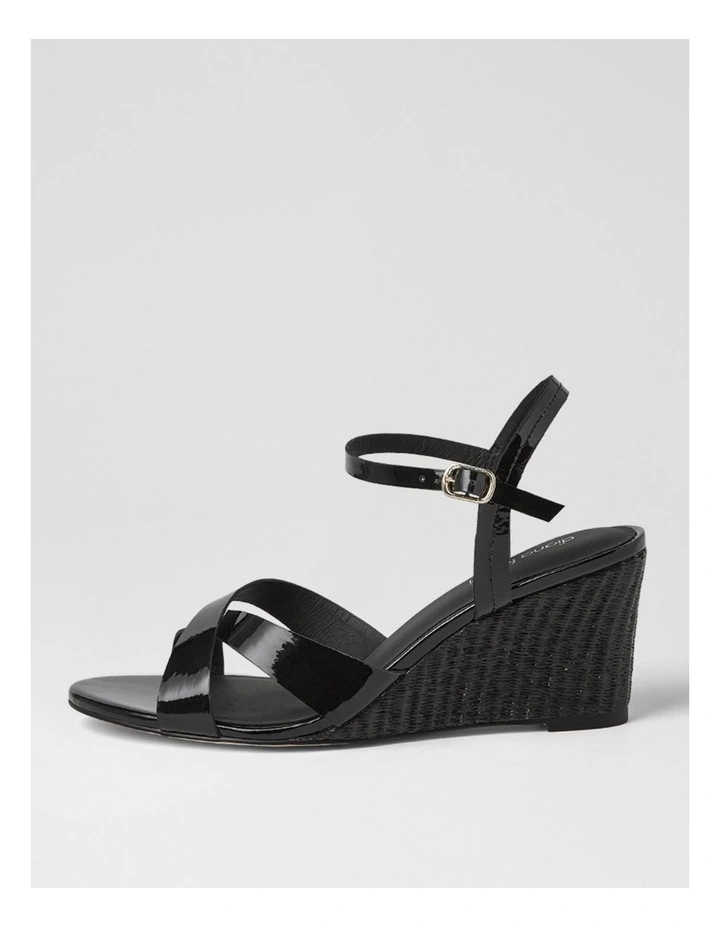 Isenta Black Patent Leather Sandals image 1