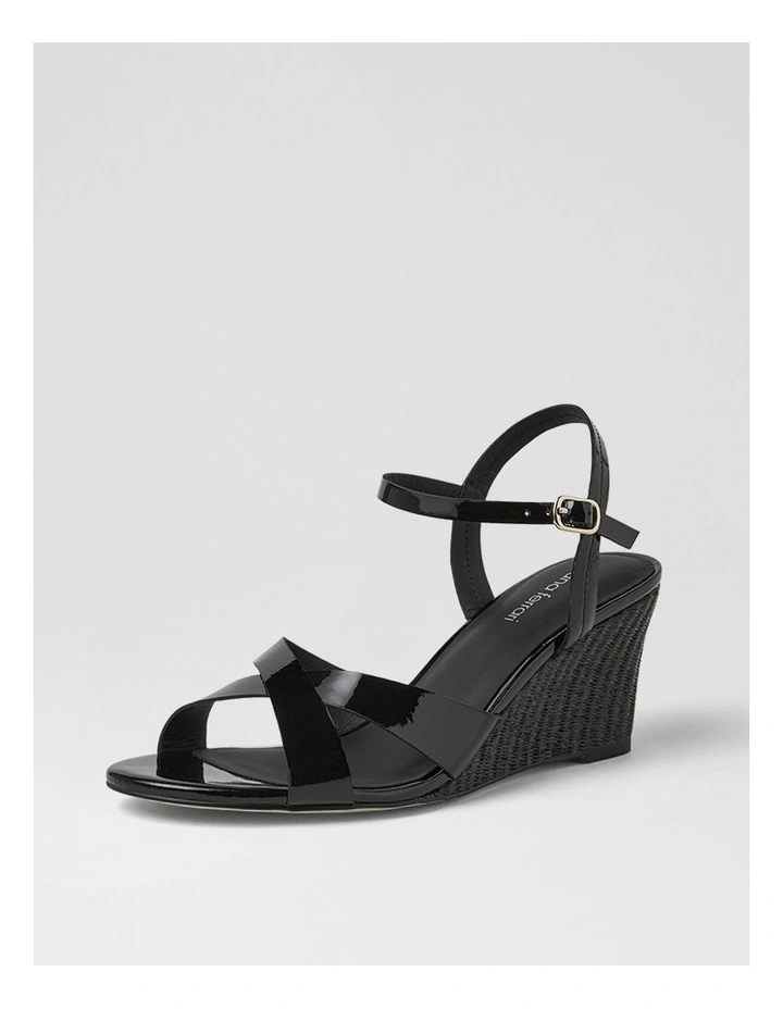 Isenta Black Patent Leather Sandals image 2
