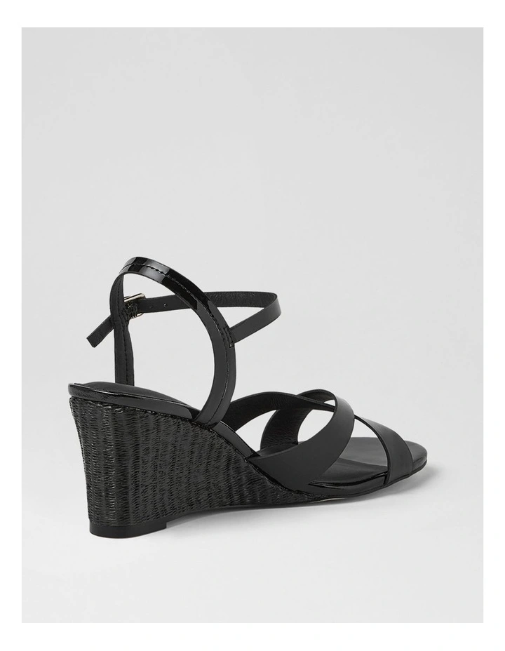 Isenta Black Patent Leather Sandals image 3