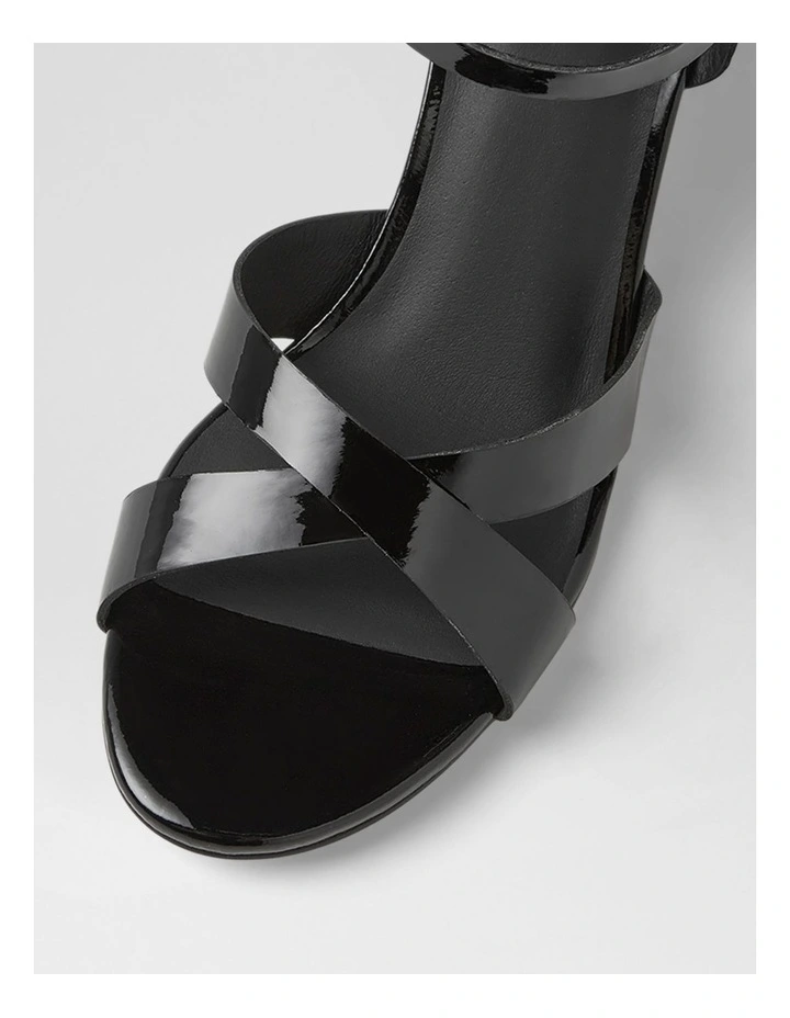 Isenta Black Patent Leather Sandals image 4