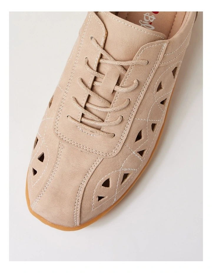 Landini Latte Nubuck Pu Flat Shoes image 4