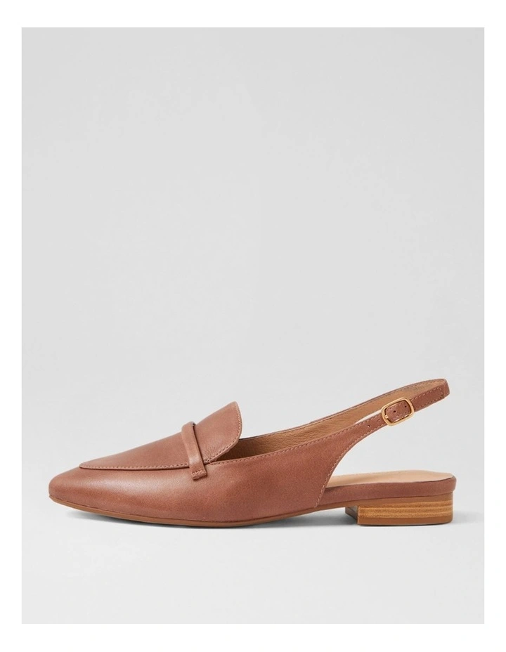 Dainer Coco Dark Natural Leather Flat Shoes image 1
