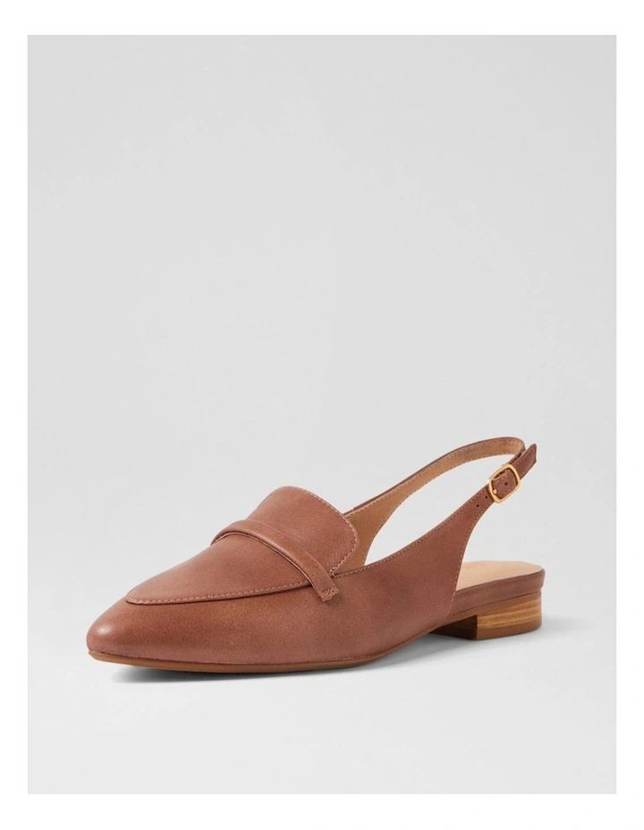 Dainer Coco Dark Natural Leather Flat Shoes image 2