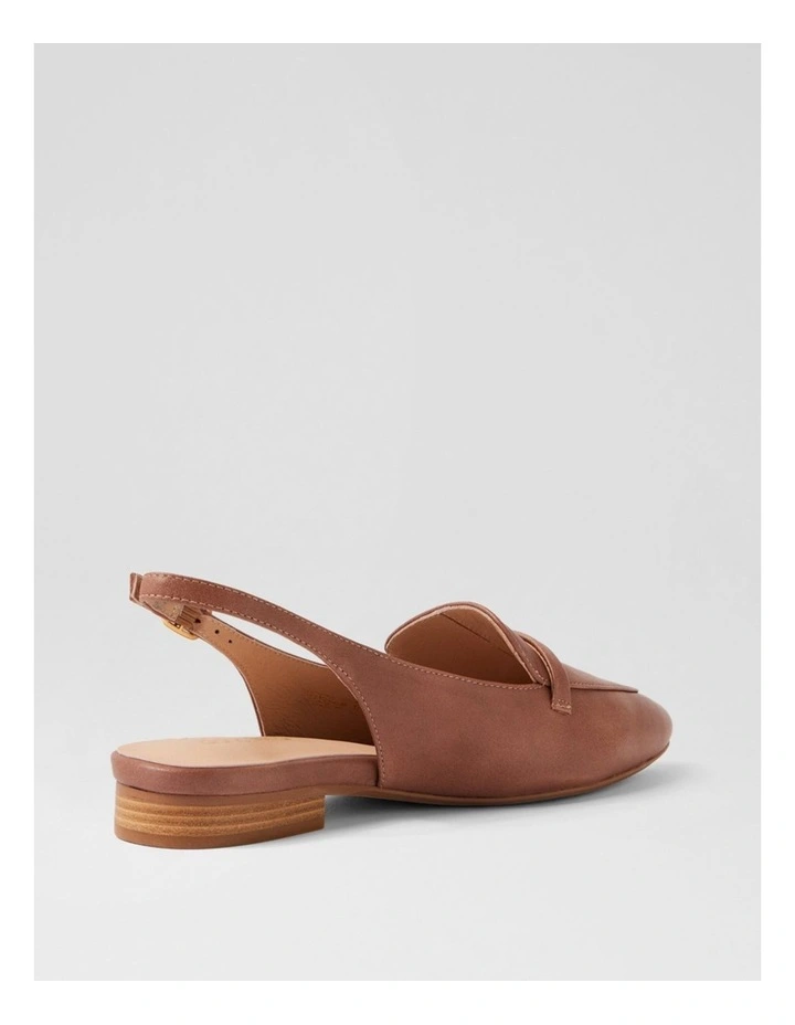 Dainer Coco Dark Natural Leather Flat Shoes image 3