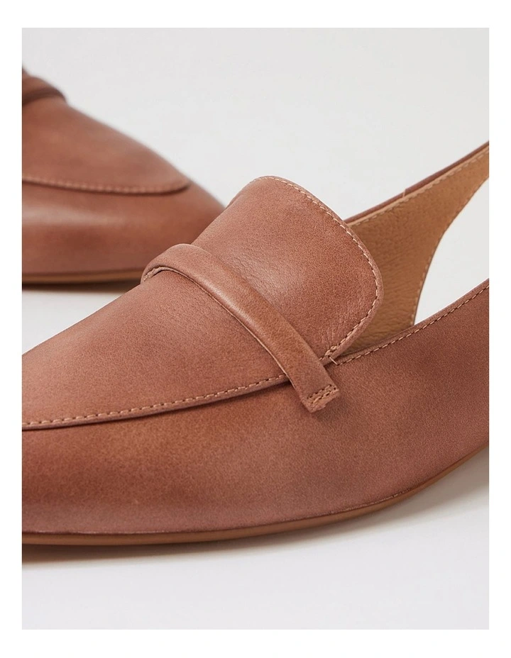 Dainer Coco Dark Natural Leather Flat Shoes image 5