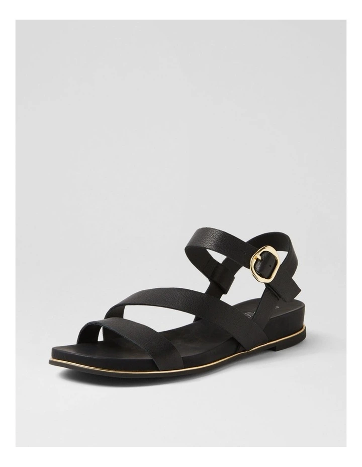 Lindi Black Leather Sandals image 2