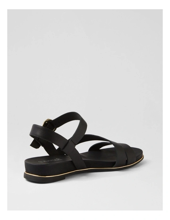 Lindi Black Leather Sandals image 3