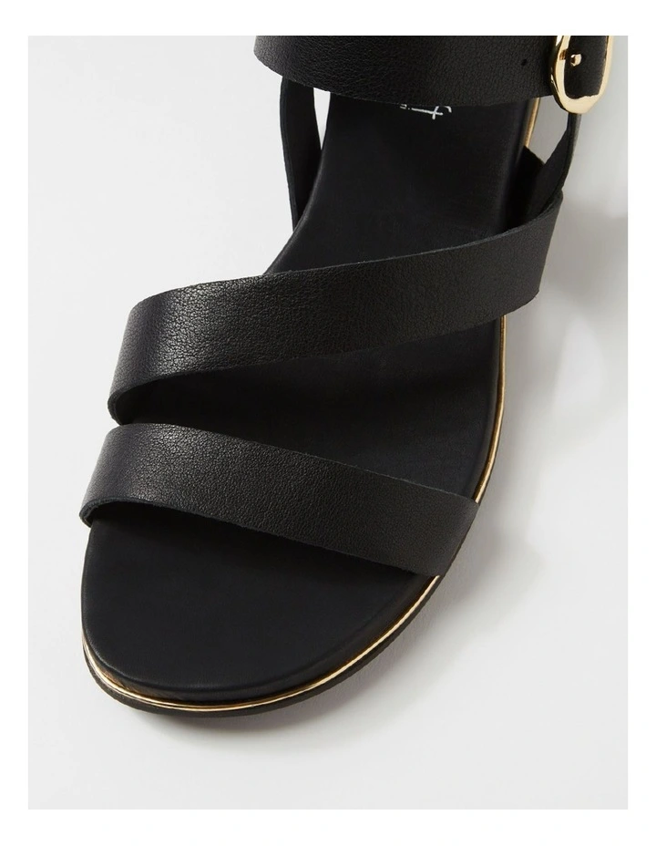 Lindi Black Leather Sandals image 4