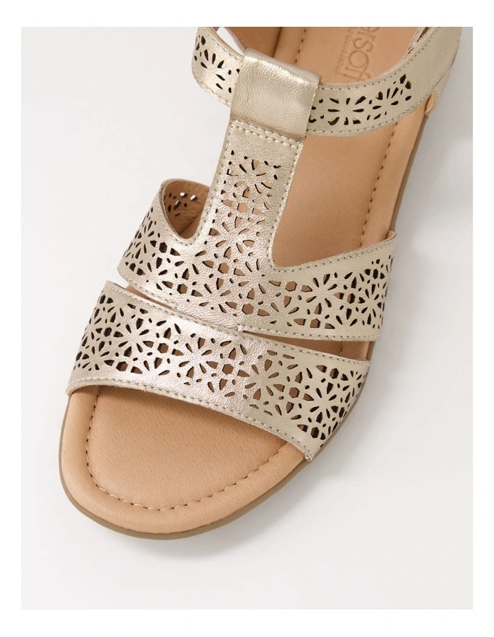 Boom Champagne Gum Leather Sandals image 4