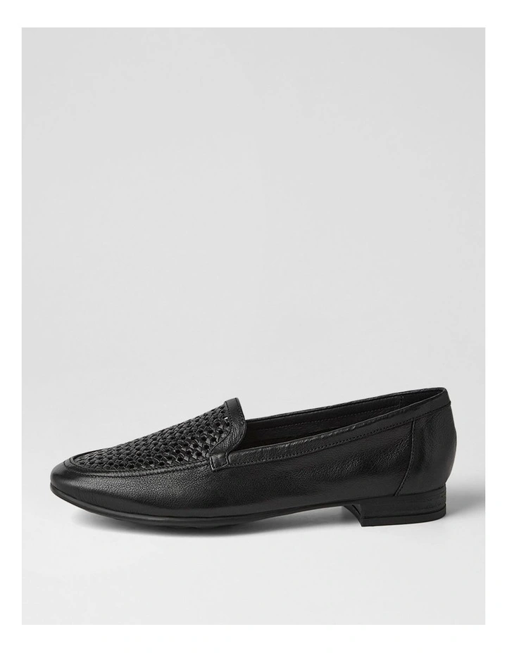 Tillis Black Leather Flat Shoes image 1