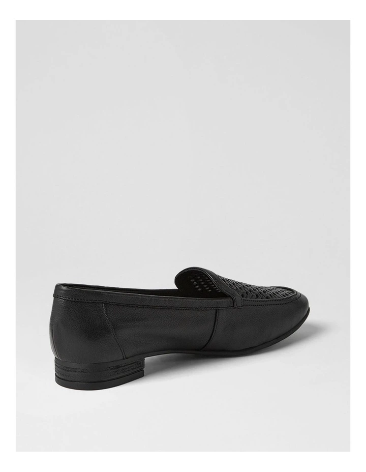 Tillis Black Leather Flat Shoes image 3