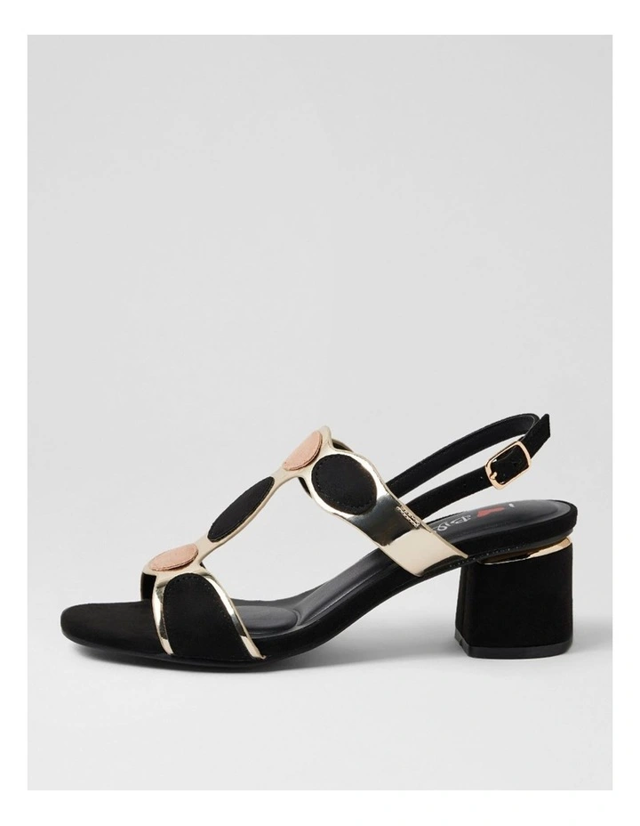 Hayton Black Multi Microsuede Sandals image 1