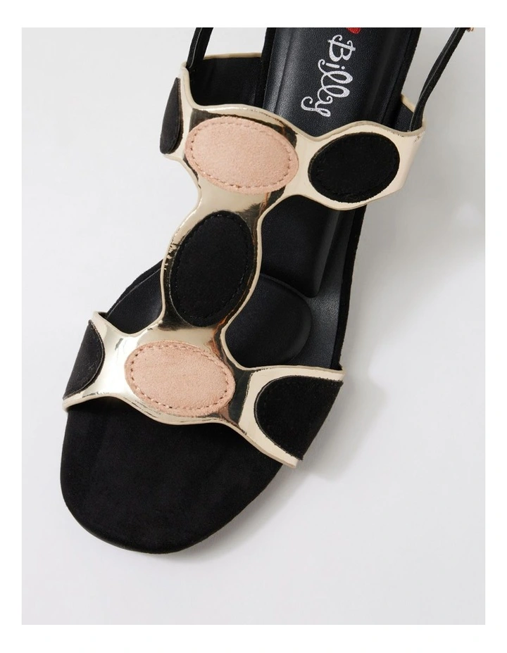 Hayton Black Multi Microsuede Sandals image 4