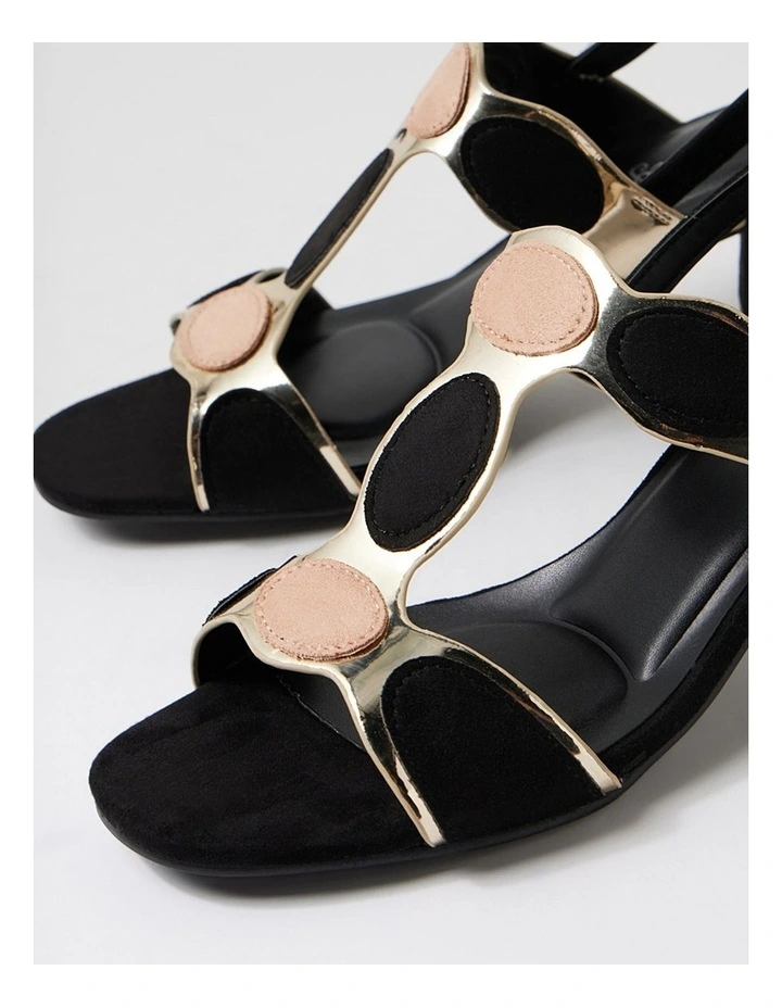 Hayton Black Multi Microsuede Sandals image 5
