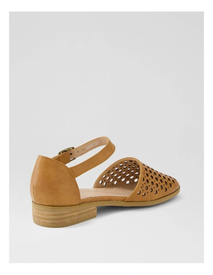Quotes Tan Flat Shoes image 3