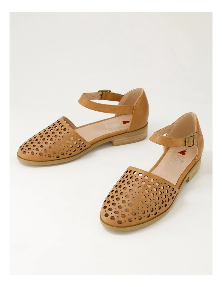 Quotes Tan Flat Shoes image 5